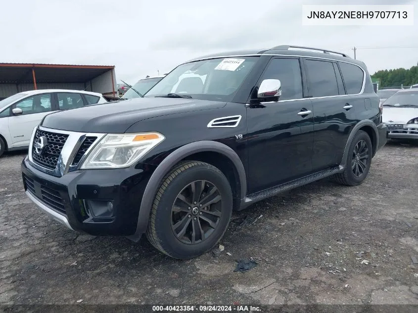 2017 Nissan Armada Platinum VIN: JN8AY2NE8H9707713 Lot: 40423354