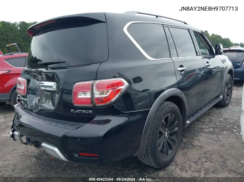 2017 Nissan Armada Platinum VIN: JN8AY2NE8H9707713 Lot: 40423354