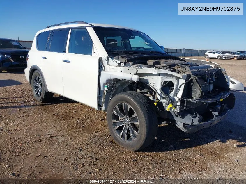 2017 Nissan Armada Platinum VIN: JN8AY2NE9H9702875 Lot: 40441127