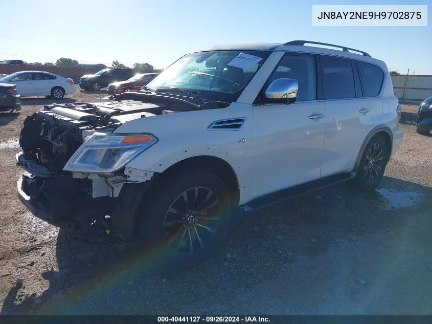 2017 Nissan Armada Platinum VIN: JN8AY2NE9H9702875 Lot: 40441127