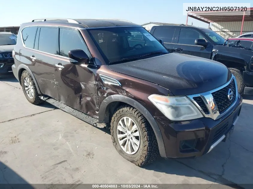 2017 Nissan Armada Sv VIN: JN8AY2NC2H9507120 Lot: 40504883