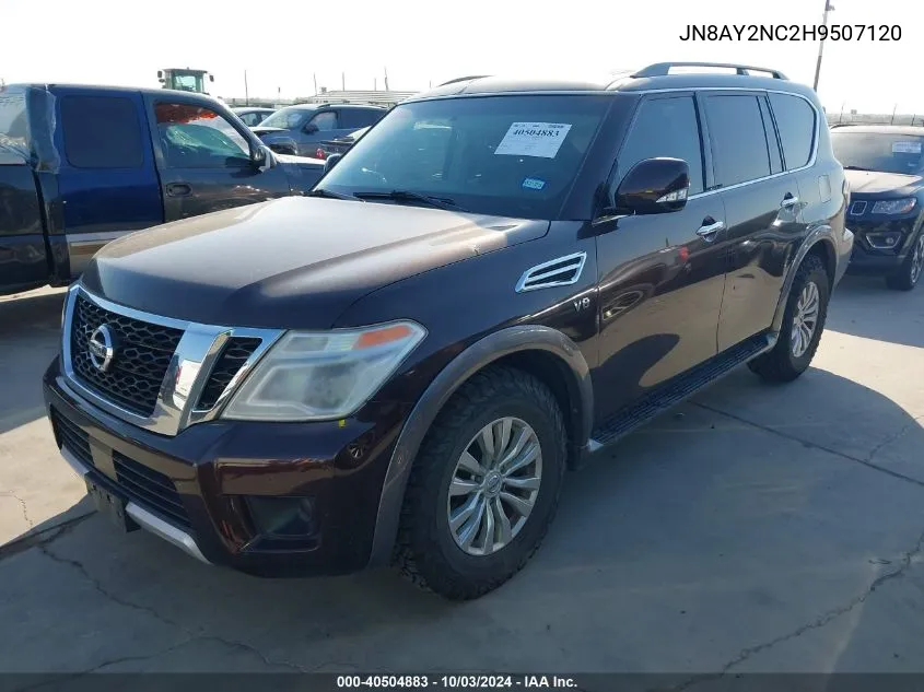 2017 Nissan Armada Sv VIN: JN8AY2NC2H9507120 Lot: 40504883