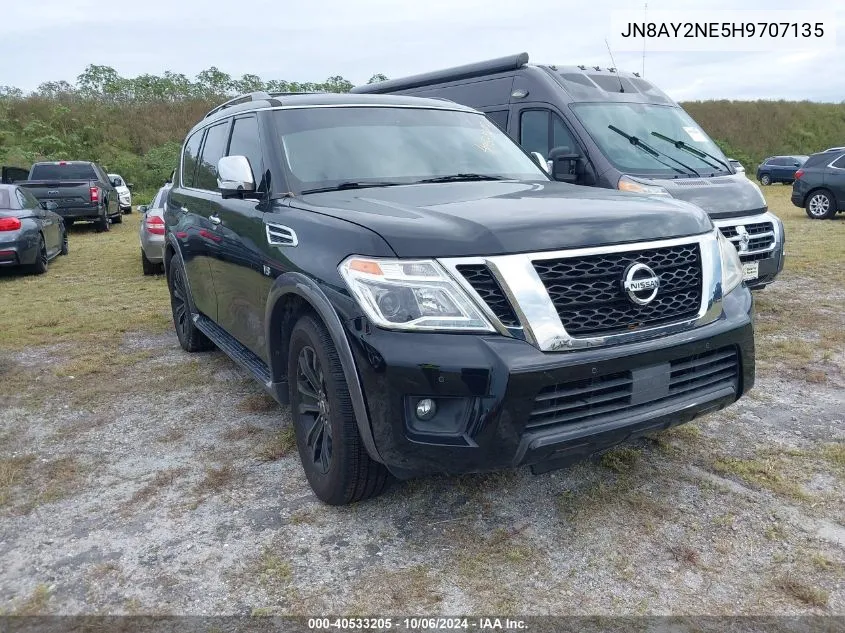 2017 Nissan Armada Platinum VIN: JN8AY2NE5H9707135 Lot: 40533205