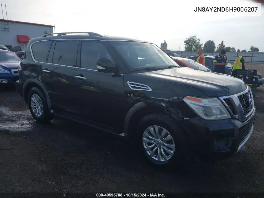 2017 Nissan Armada Sv VIN: JN8AY2ND6H9006207 Lot: 40595708