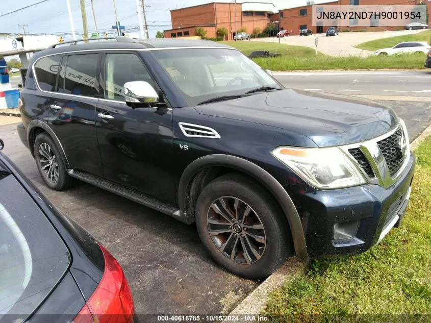 2017 Nissan Armada Sl VIN: JN8AY2ND7H9001954 Lot: 40616785