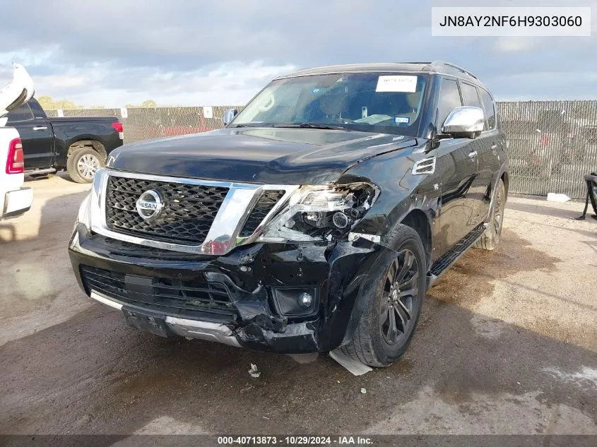 2017 Nissan Armada Platinum VIN: JN8AY2NF6H9303060 Lot: 40713873