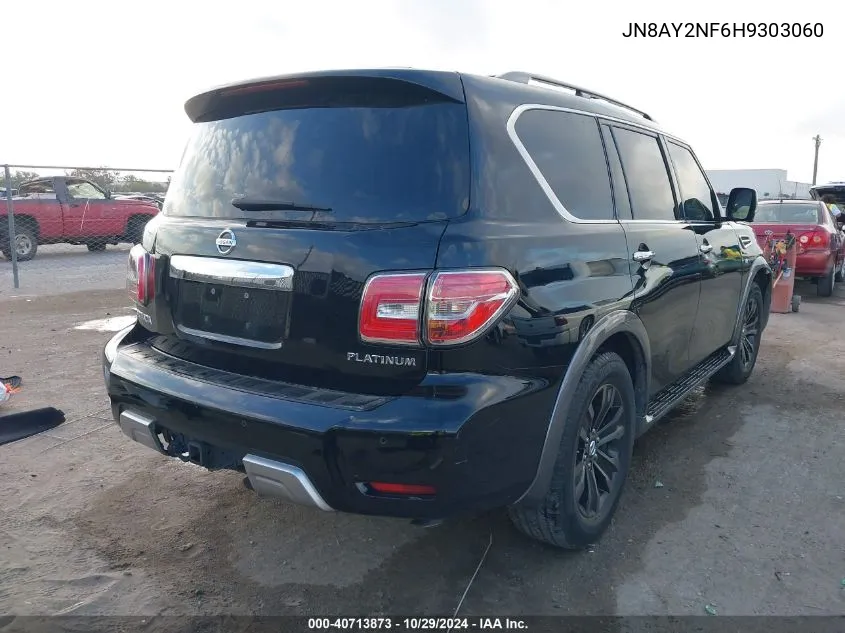 2017 Nissan Armada Platinum VIN: JN8AY2NF6H9303060 Lot: 40713873