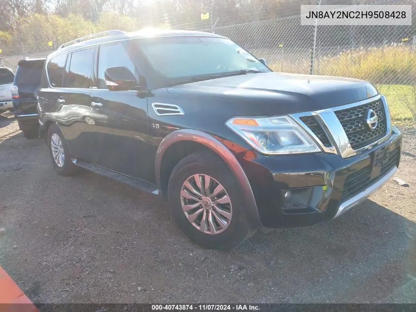 2017 Nissan Armada Sv VIN: JN8AY2NC2H9508428 Lot: 40743874