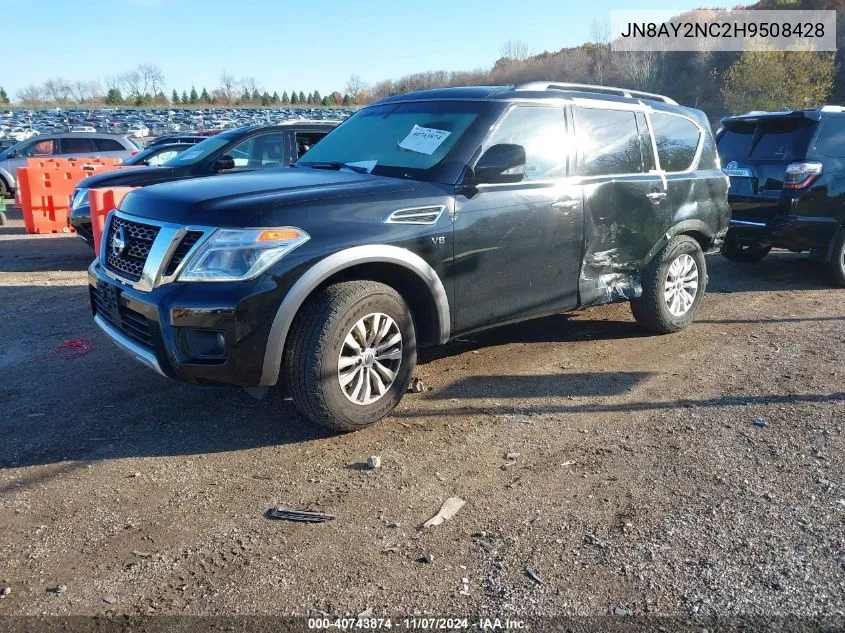 2017 Nissan Armada Sv VIN: JN8AY2NC2H9508428 Lot: 40743874