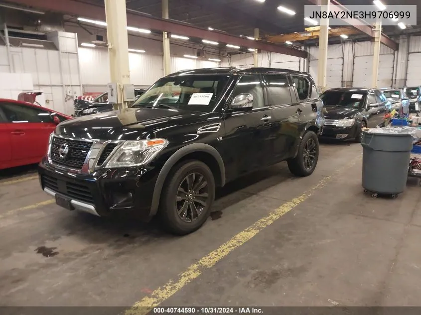 2017 Nissan Armada Platinum VIN: JN8AY2NE3H9706999 Lot: 40744590