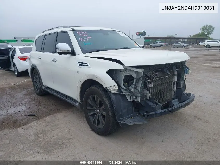 JN8AY2ND4H9010031 2017 Nissan Armada Platinum