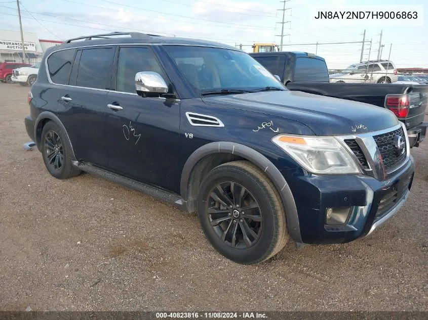 2017 Nissan Armada Platinum VIN: JN8AY2ND7H9006863 Lot: 40823816