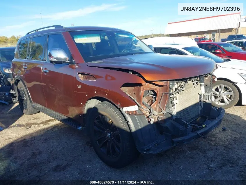 2017 Nissan Armada Platinum VIN: JN8AY2NE8H9702396 Lot: 40824579