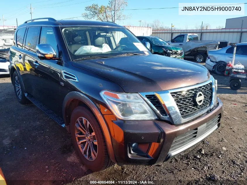 JN8AY2ND5H9000740 2017 Nissan Armada Sl