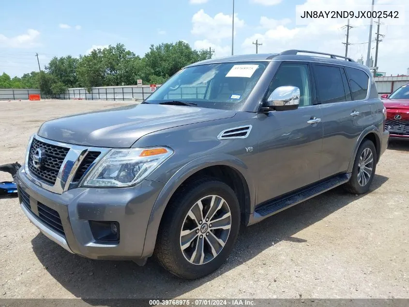 JN8AY2ND9JX002542 2018 Nissan Armada Sl