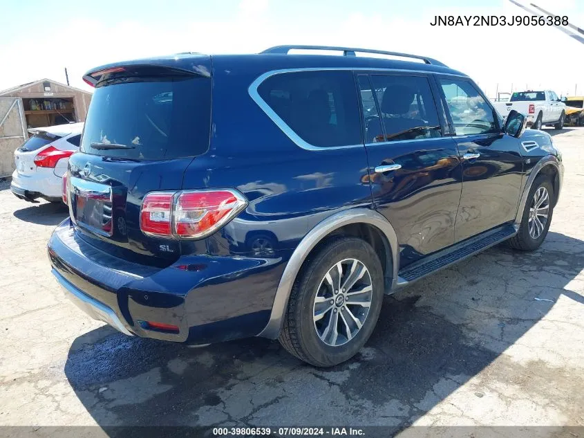 2018 Nissan Armada Sl VIN: JN8AY2ND3J9056388 Lot: 39806539