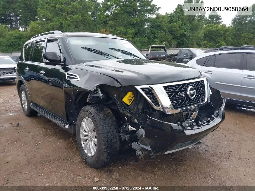 JN8AY2ND0J9058664 2018 Nissan Armada Sv