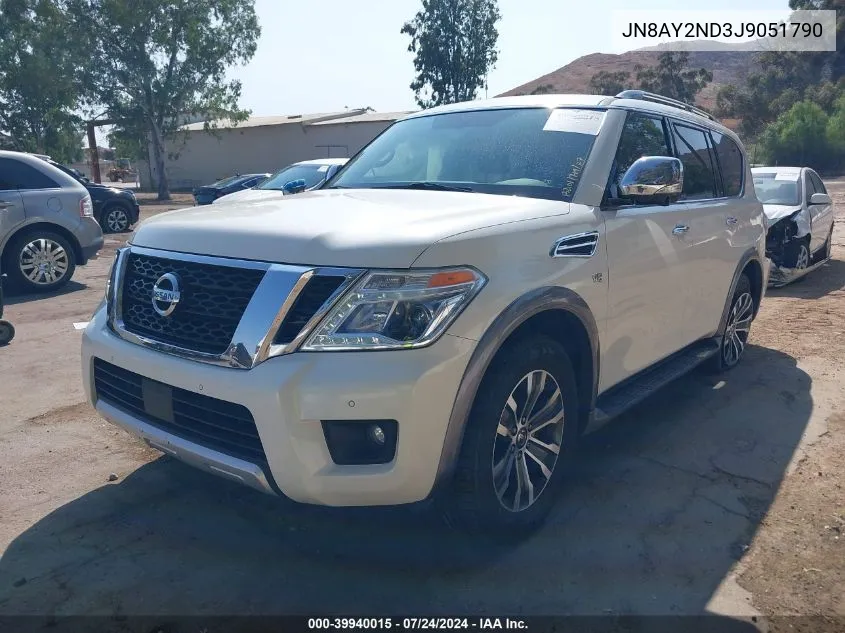 JN8AY2ND3J9051790 2018 Nissan Armada Sl