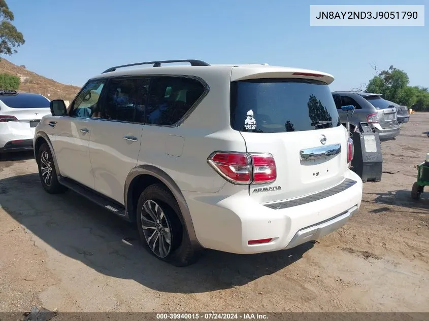 JN8AY2ND3J9051790 2018 Nissan Armada Sl