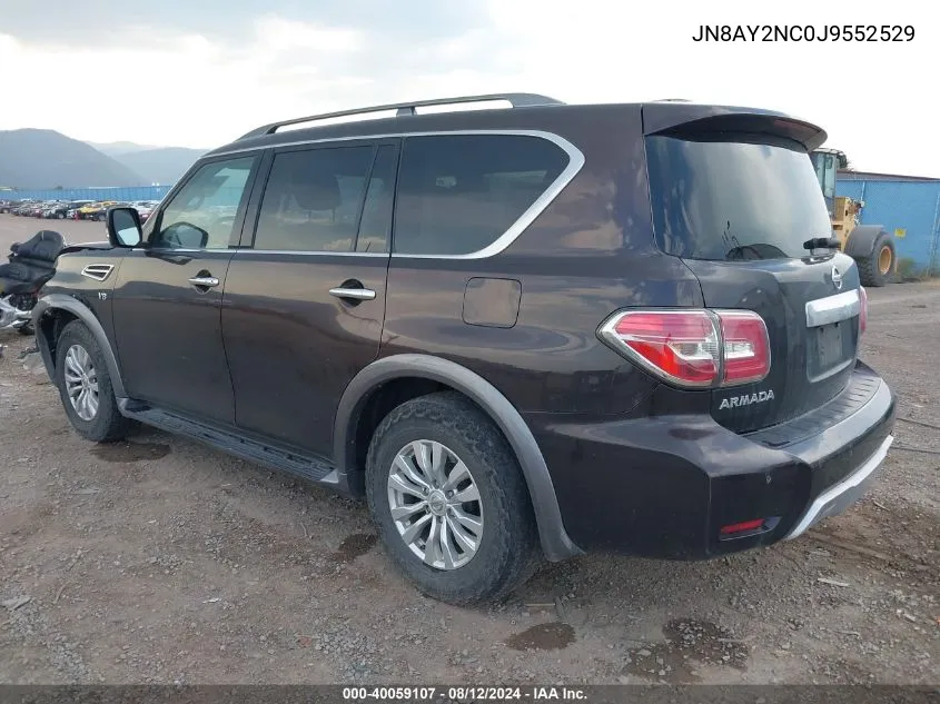 2018 Nissan Armada Sv VIN: JN8AY2NC0J9552529 Lot: 40059107