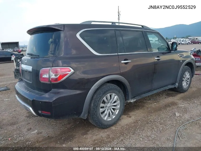 2018 Nissan Armada Sv VIN: JN8AY2NC0J9552529 Lot: 40059107