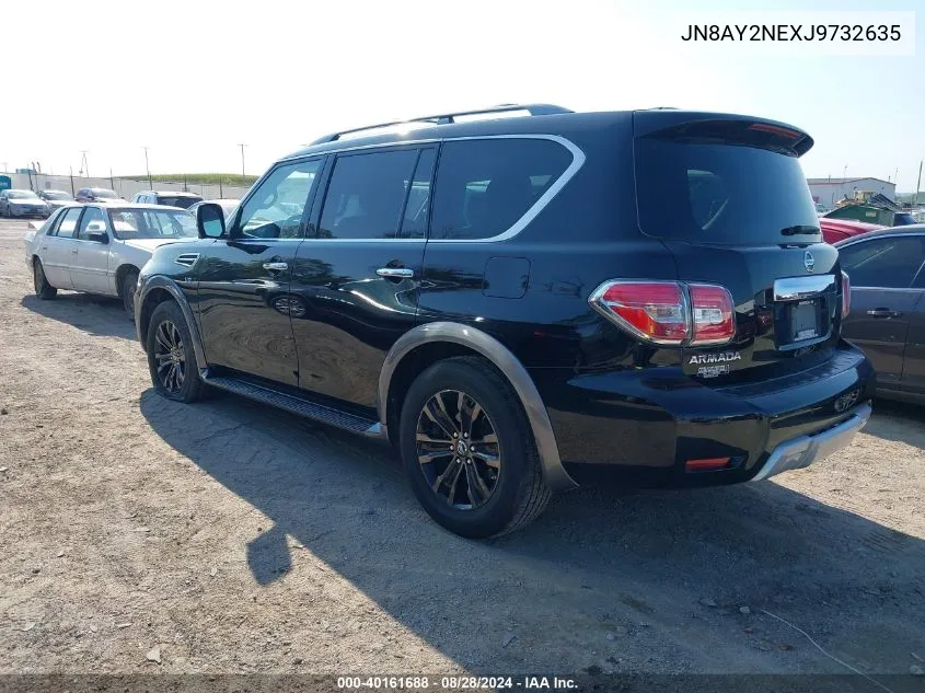 2018 Nissan Armada Platinum VIN: JN8AY2NEXJ9732635 Lot: 40161688