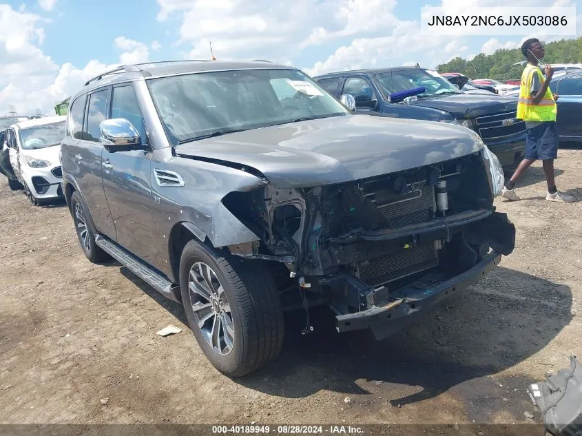 2018 Nissan Armada Sl VIN: JN8AY2NC6JX503086 Lot: 40189949