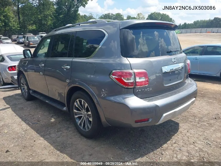 2018 Nissan Armada Sl VIN: JN8AY2NC6JX503086 Lot: 40189949