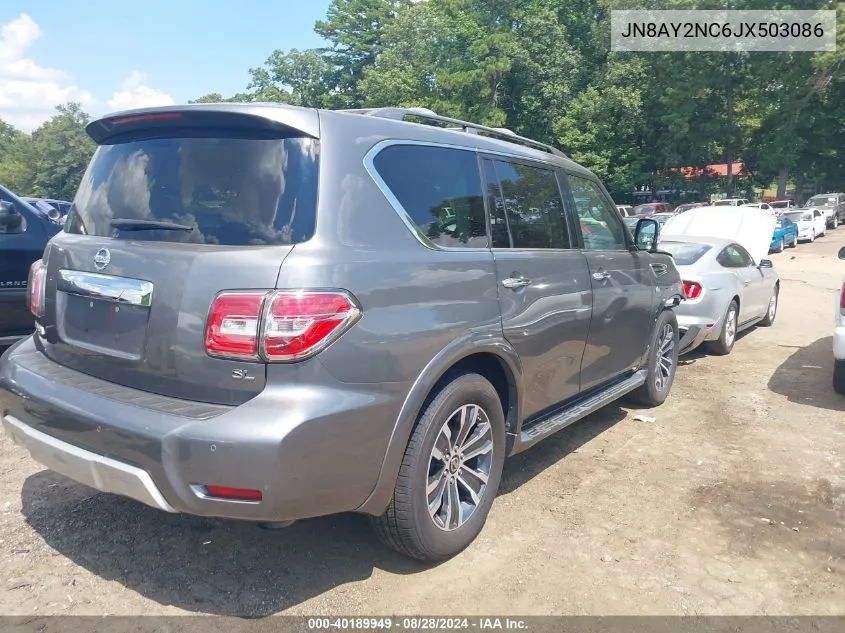 2018 Nissan Armada Sl VIN: JN8AY2NC6JX503086 Lot: 40189949