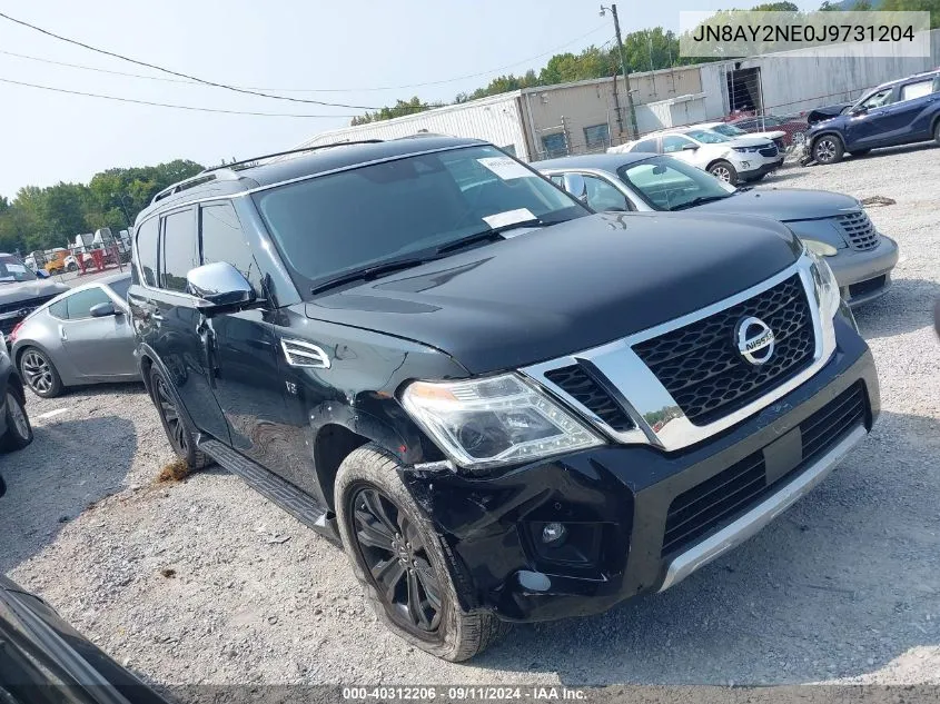 2018 Nissan Armada Platinum VIN: JN8AY2NE0J9731204 Lot: 40312206