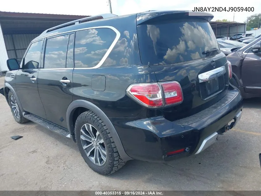 JN8AY2ND4J9059400 2018 Nissan Armada Sl