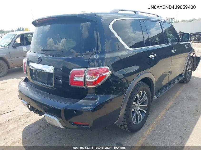 JN8AY2ND4J9059400 2018 Nissan Armada Sl