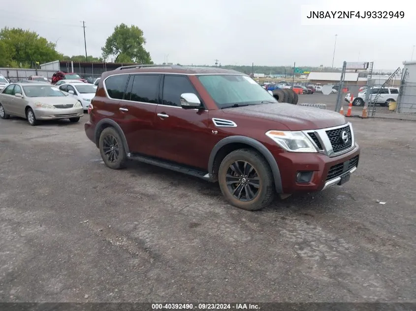 2018 Nissan Armada Platinum VIN: JN8AY2NF4J9332949 Lot: 40392490