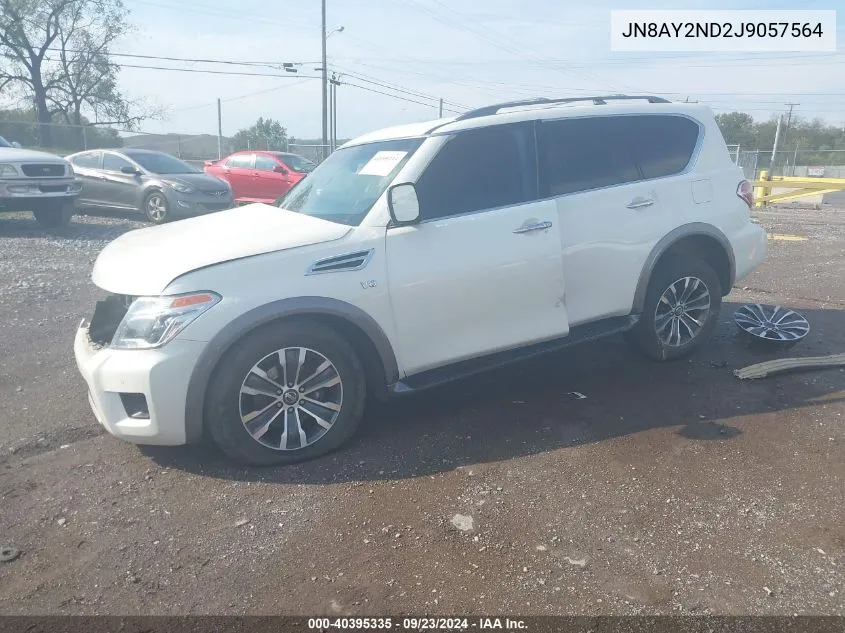 2018 Nissan Armada Sl VIN: JN8AY2ND2J9057564 Lot: 40395335