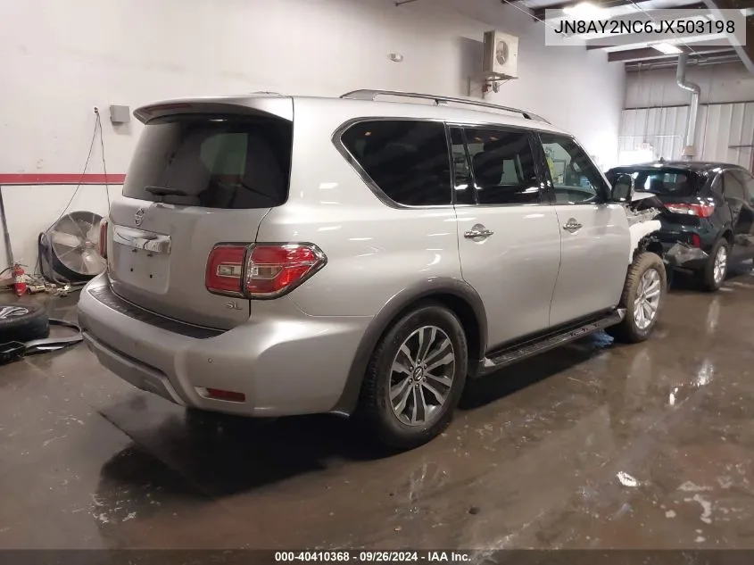 2018 Nissan Armada Sl VIN: JN8AY2NC6JX503198 Lot: 40410368