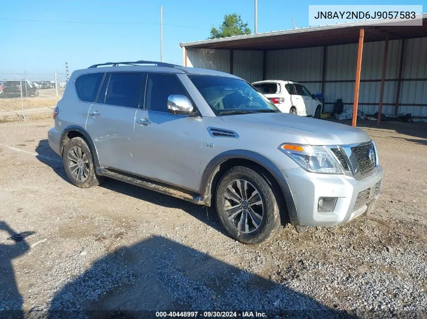 2018 Nissan Armada Sv/Sl/Platinum VIN: JN8AY2ND6J9057583 Lot: 40448997