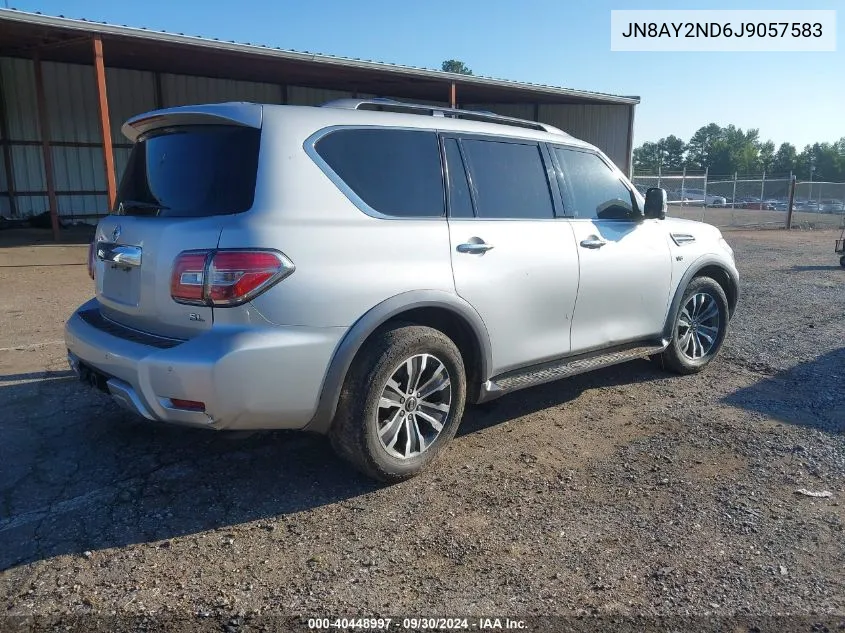 2018 Nissan Armada Sv/Sl/Platinum VIN: JN8AY2ND6J9057583 Lot: 40448997