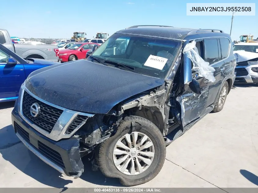 2018 Nissan Armada Sv VIN: JN8AY2NC3J9552508 Lot: 40453135