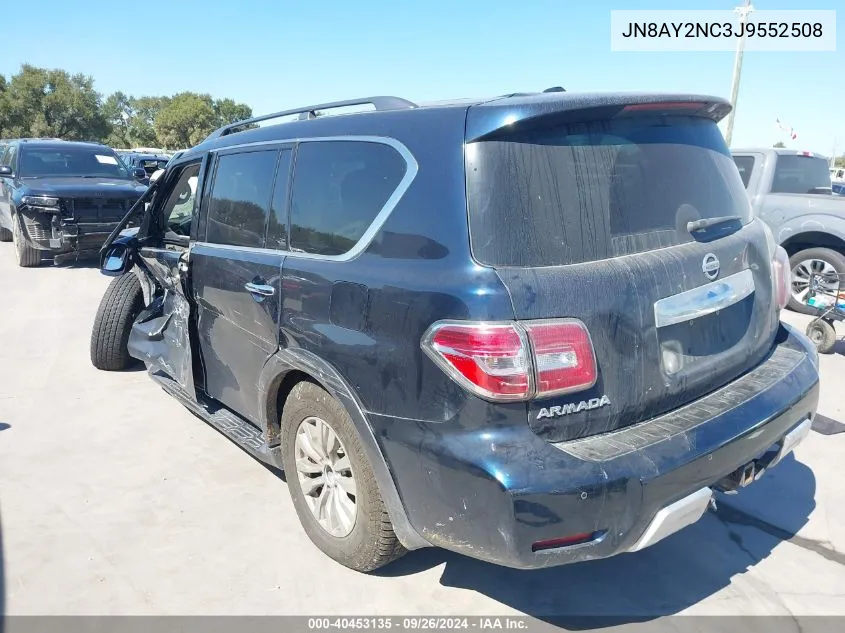 2018 Nissan Armada Sv VIN: JN8AY2NC3J9552508 Lot: 40453135