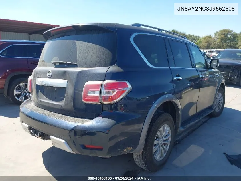 2018 Nissan Armada Sv VIN: JN8AY2NC3J9552508 Lot: 40453135