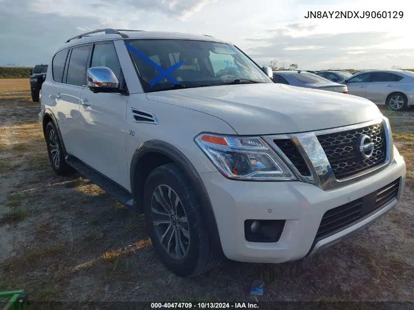 2018 Nissan Armada Sl VIN: JN8AY2NDXJ9060129 Lot: 40474709