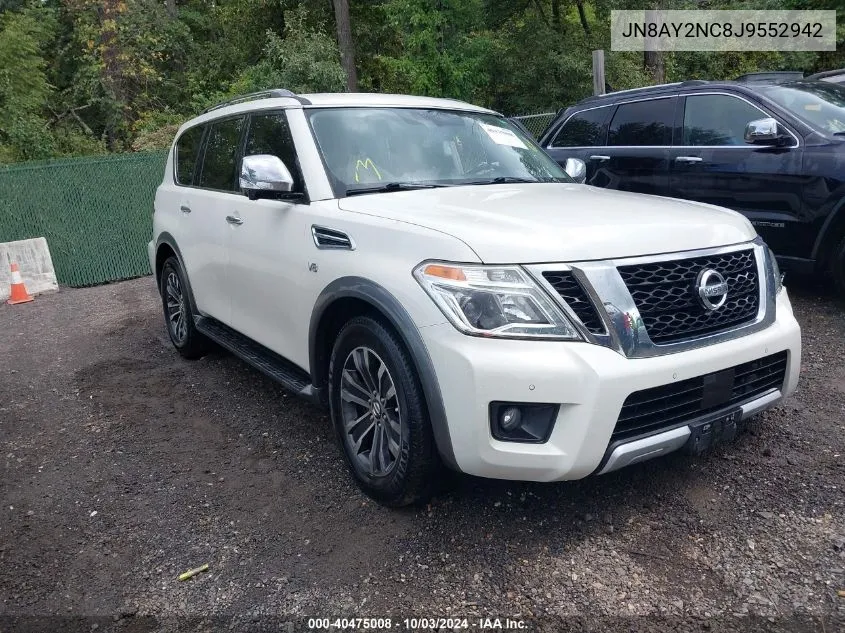 2018 Nissan Armada Sl VIN: JN8AY2NC8J9552942 Lot: 40475008