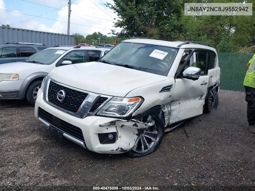 2018 Nissan Armada Sl VIN: JN8AY2NC8J9552942 Lot: 40475008