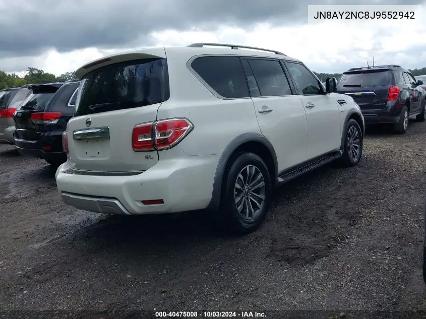 2018 Nissan Armada Sl VIN: JN8AY2NC8J9552942 Lot: 40475008