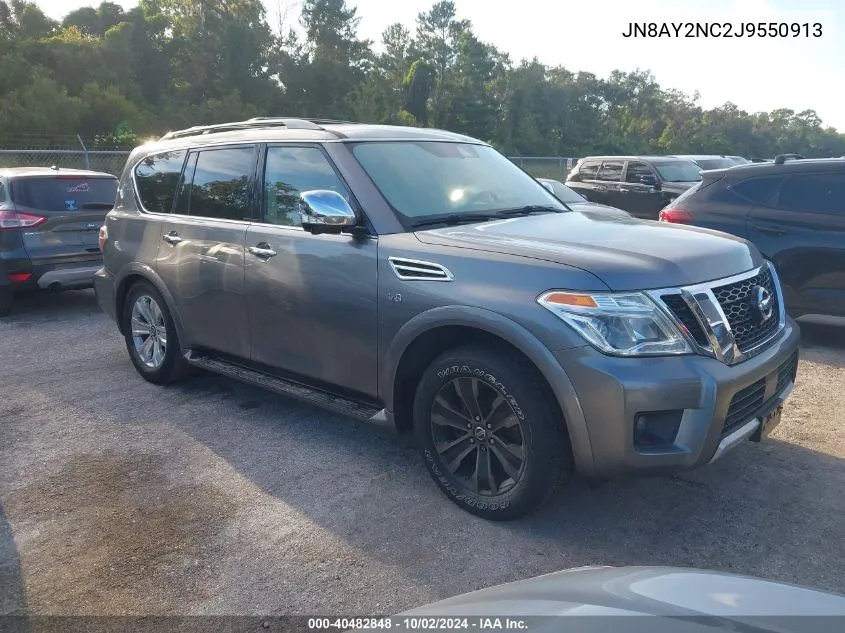 2018 Nissan Armada Platinum VIN: JN8AY2NC2J9550913 Lot: 40482848