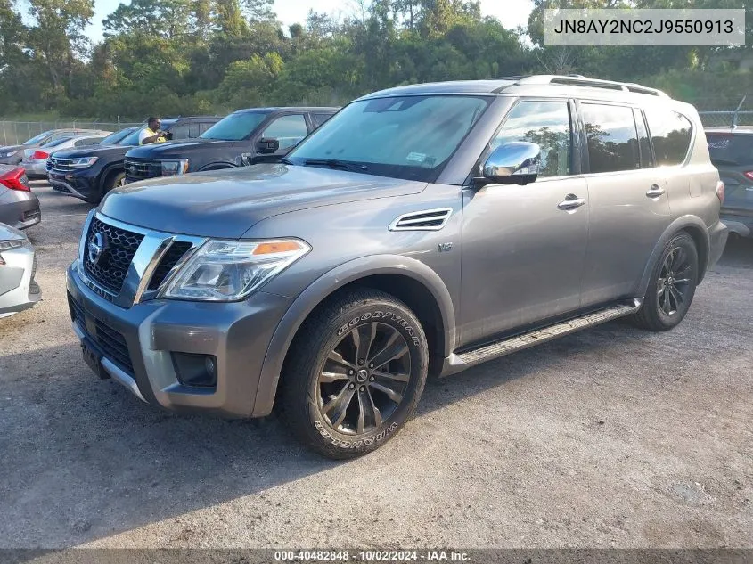 2018 Nissan Armada Platinum VIN: JN8AY2NC2J9550913 Lot: 40482848