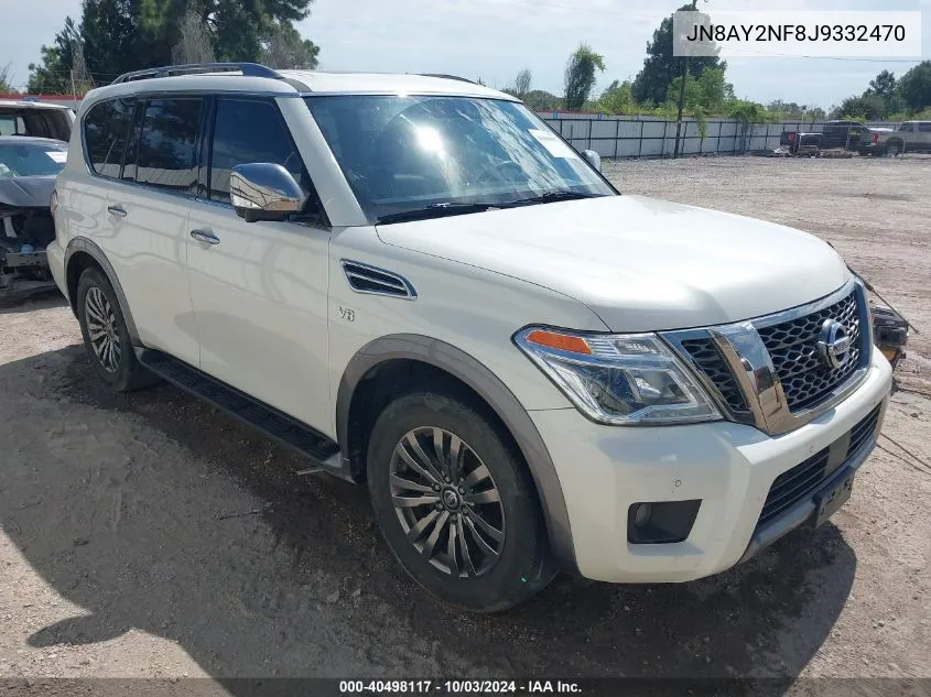 2018 Nissan Armada Platinum VIN: JN8AY2NF8J9332470 Lot: 40498117