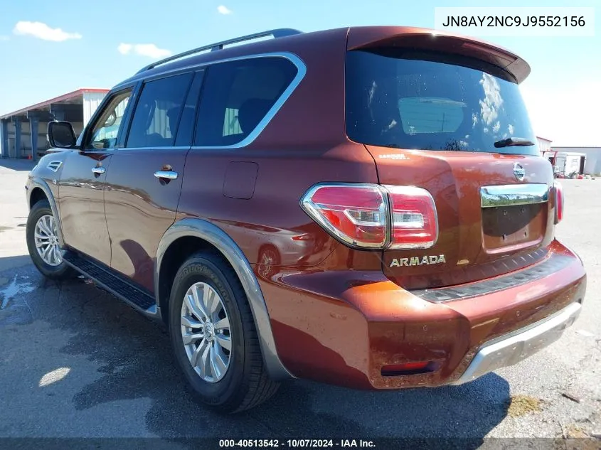 2018 Nissan Armada Sv VIN: JN8AY2NC9J9552156 Lot: 40513542