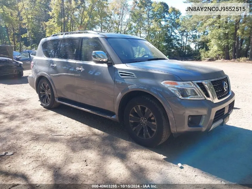 2018 Nissan Armada Platinum VIN: JN8AY2NC0J9552515 Lot: 40603285