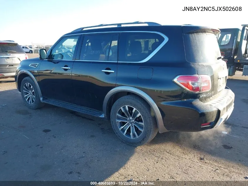 2018 Nissan Armada Sl VIN: JN8AY2NC5JX502608 Lot: 40603683